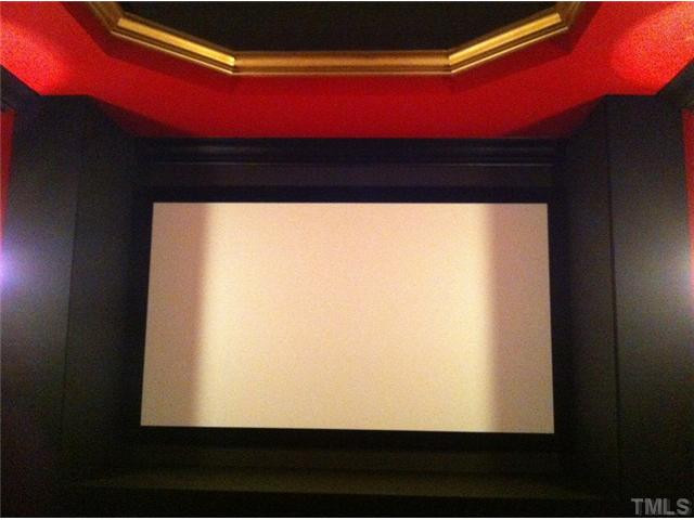 5308 Sinesis Court Raleigh, NC 27609 - Photo 22 of 25 Home Theater Room 100 Inch Projection Screen