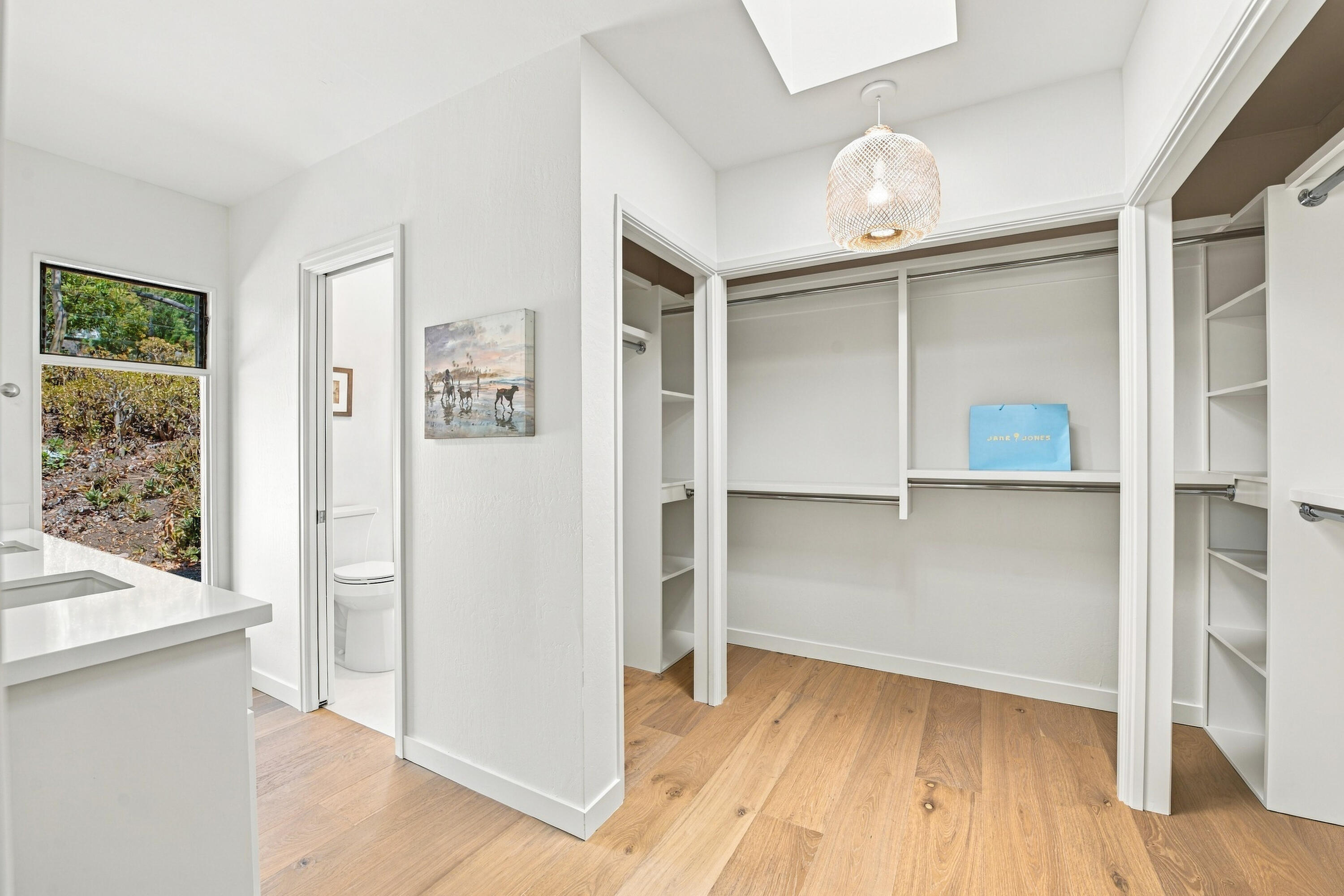 975 Tornoe Road Santa Barbara, CA 93105 - Photo 19 of 27 Downstairs Primary Closet and Bath