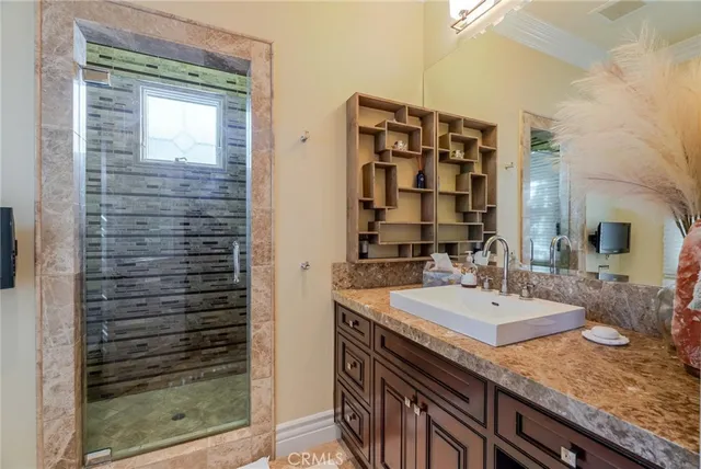 a outdoor living space with furniture