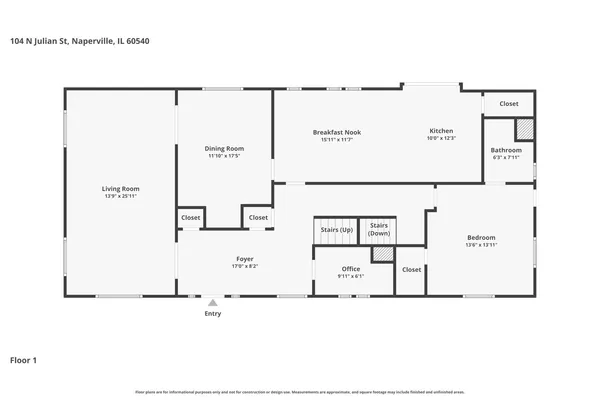 $1,375,000 | 104 North Julian Street, Naperville, IL 60540