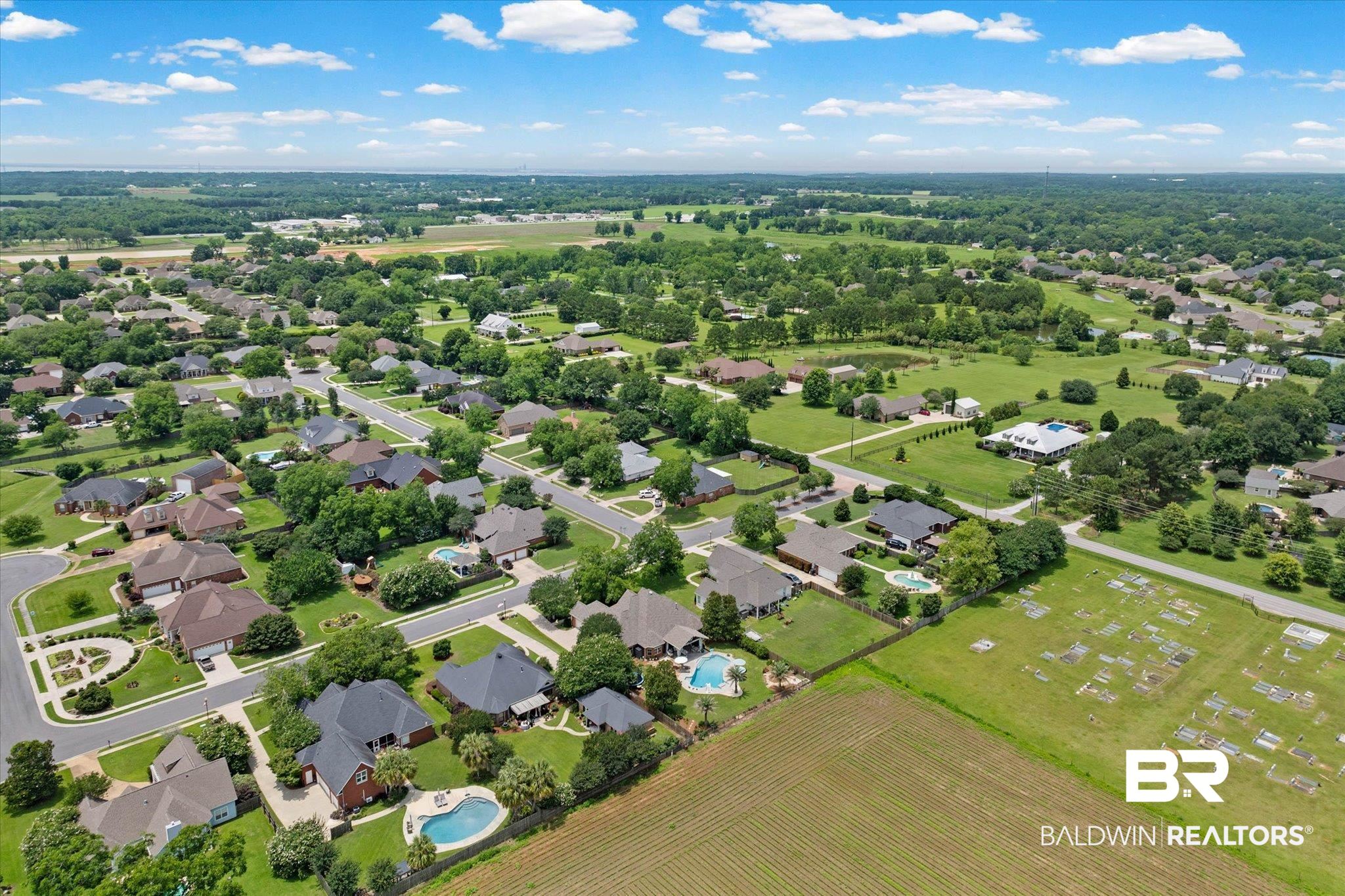 24908 Bosbyshell Avenue Daphne, AL 36526 - Photo 40 of 49 Aerial perspective showcasing a residential community with varied architectural styles