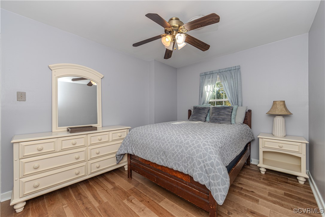 13318 Lady Ashley Road Midlothian, VA 23114 - Photo 26 of 37 Bedroom 4 featuring hardwood floor and ceiling fan