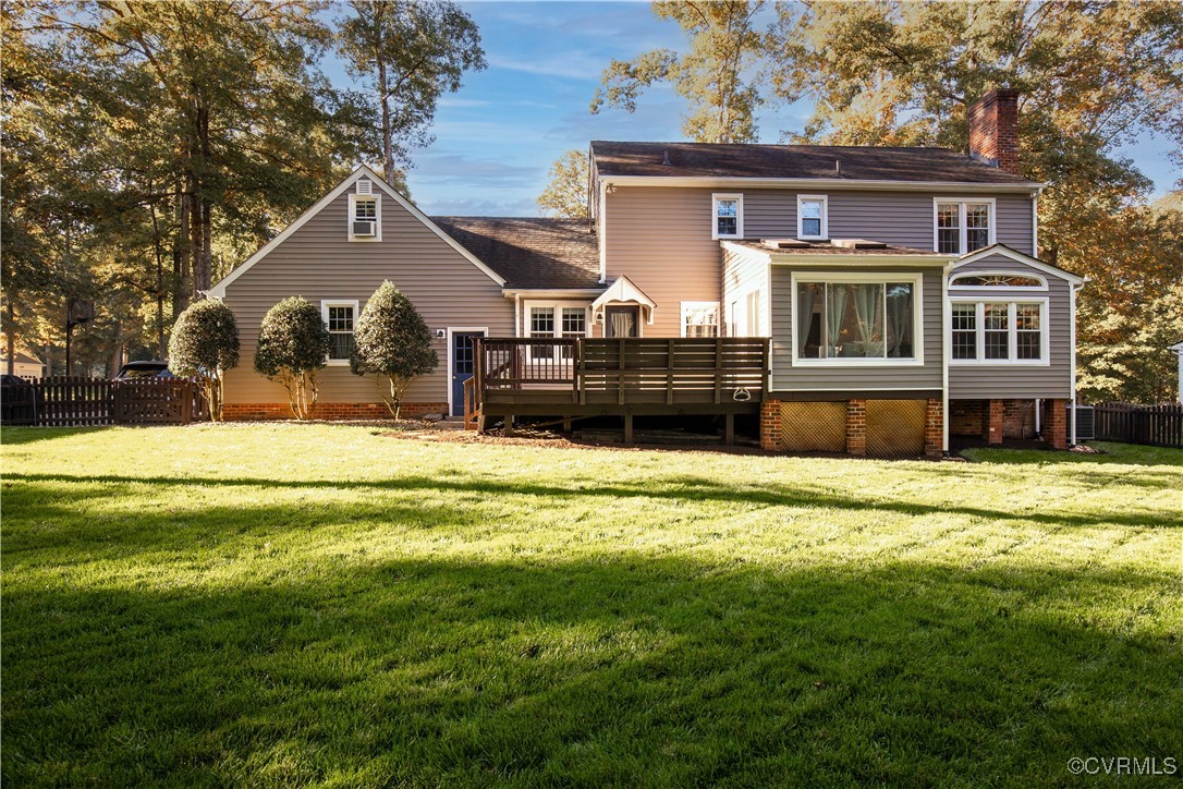 13318 Lady Ashley Road Midlothian, VA 23114 - Photo 30 of 37 Rear view of property with a meticulously maintain