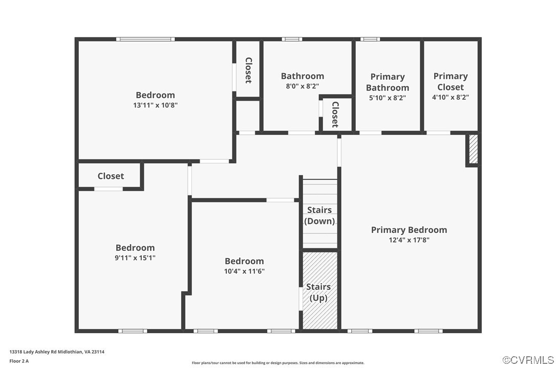 13318 Lady Ashley Road Midlothian, VA 23114 - Photo 35 of 37 Level 2 Floor Plan