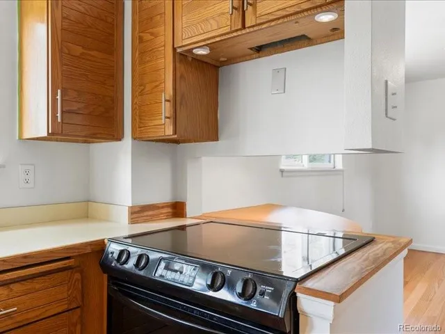 a stove top oven sitting inside of a kitchen