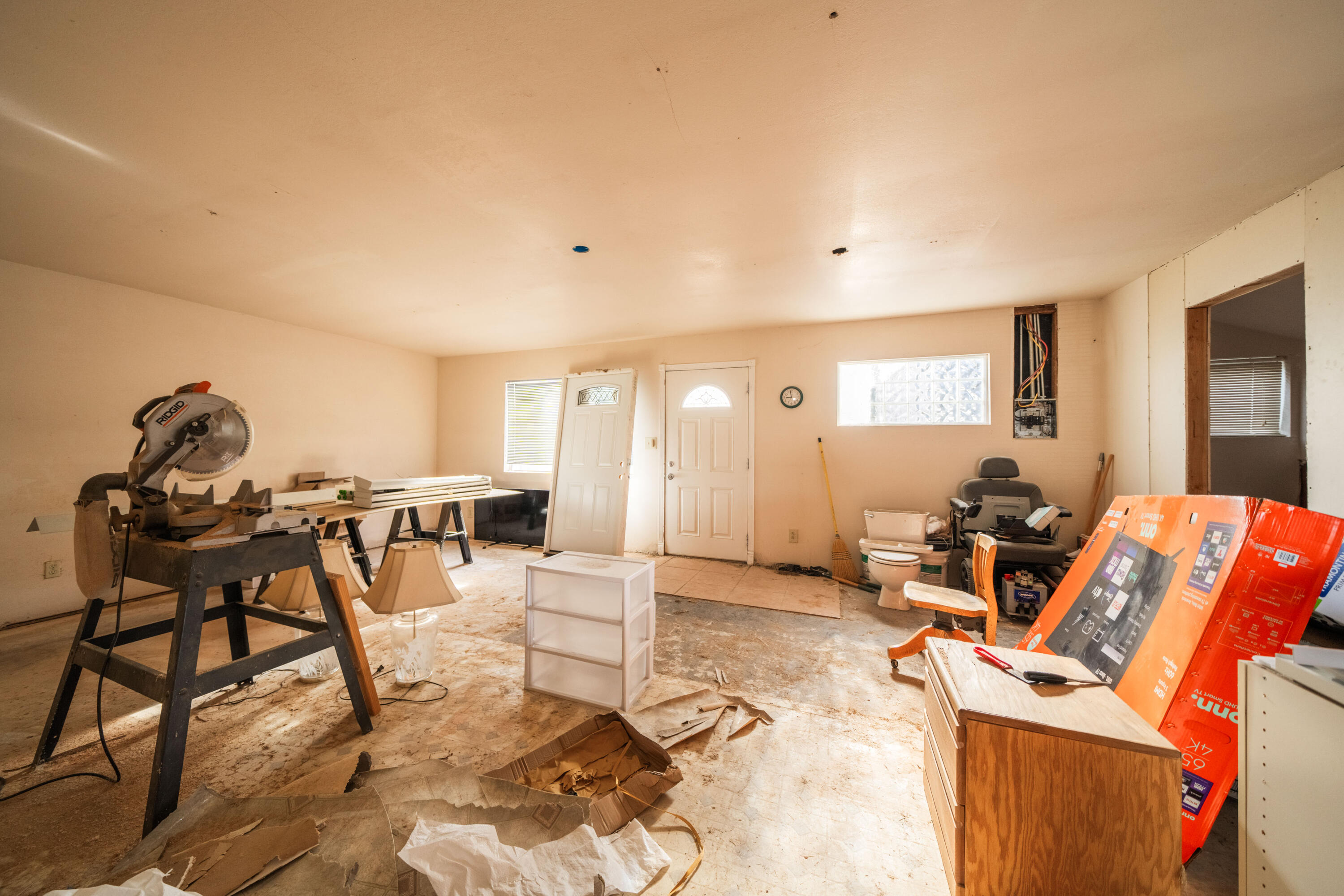 240 Kimball Road Red Bluff, CA 96080 - Photo 32 of 56 a living room with furniture a rug and a flat screen tv