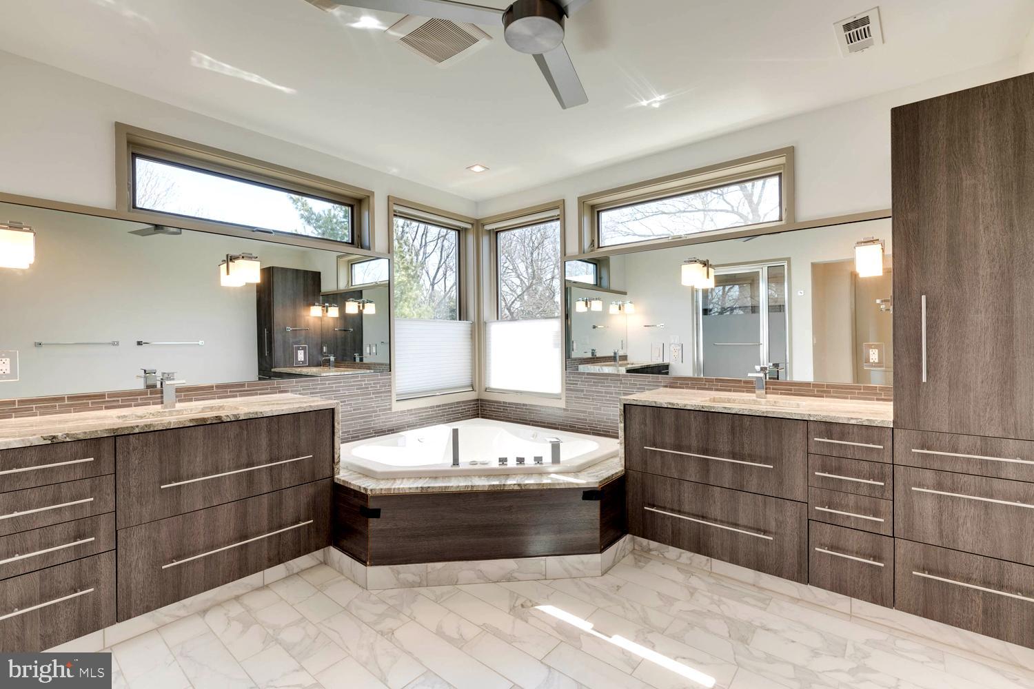 328 Hickory Point Road Pasadena, MD 21122 - Photo 30 of 49 En Suite Marble Luxury Bath . Separate Vanities