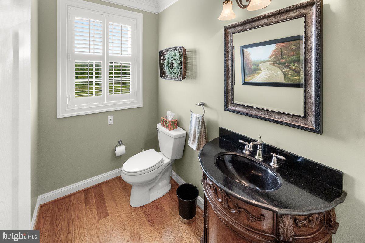 8170 Hollow Road Middletown, MD 21769 - Photo 21 of 67 a bathroom with a toilet sink and mirror