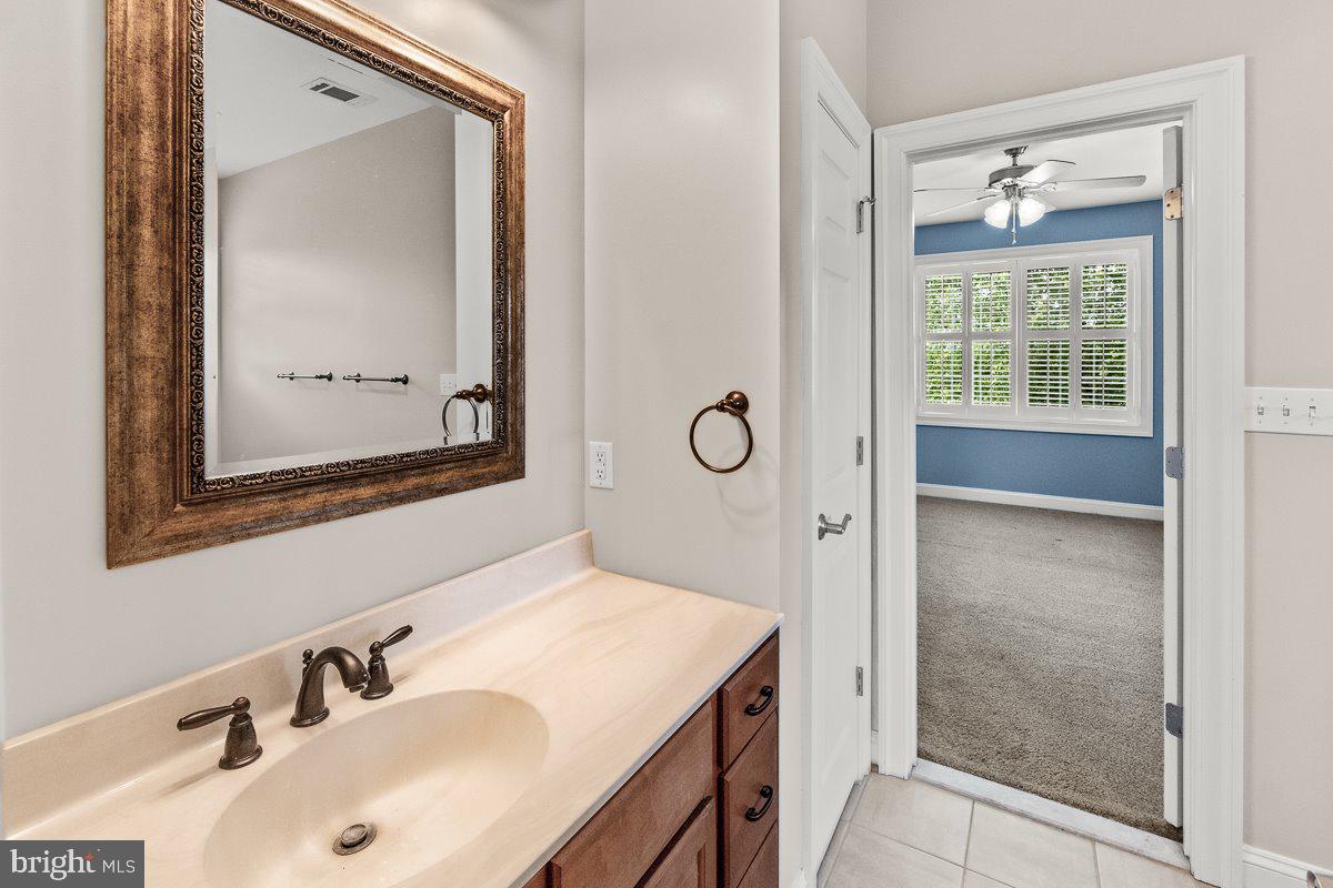 8170 Hollow Road Middletown, MD 21769 - Photo 40 of 67 a bathroom with a sink a mirror and a shower