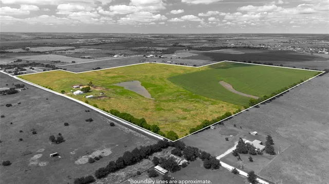 a view of a lake with a houses