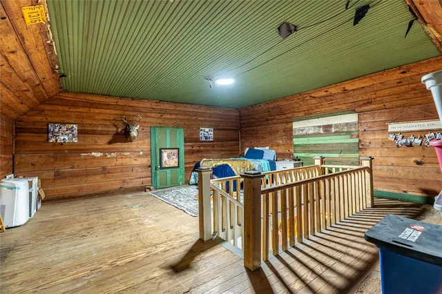 a view of a porch with furniture