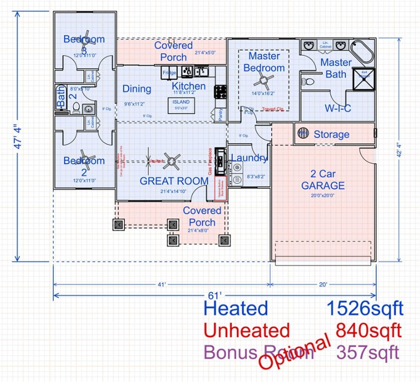 Lot 2 Dairy Farm Road Westminster, SC 29693 - Photo 4 of 4 floor plan