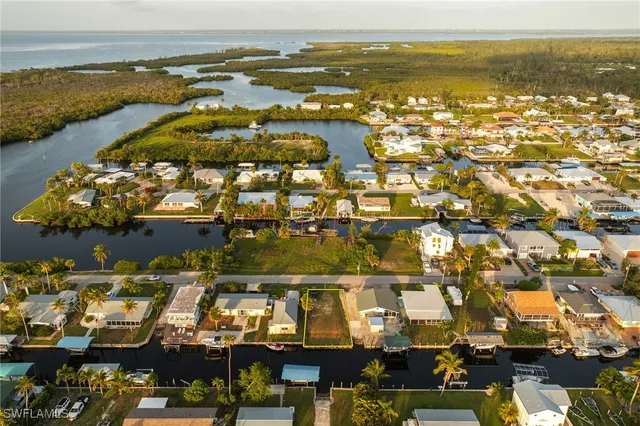 a view of a city and ocean view
