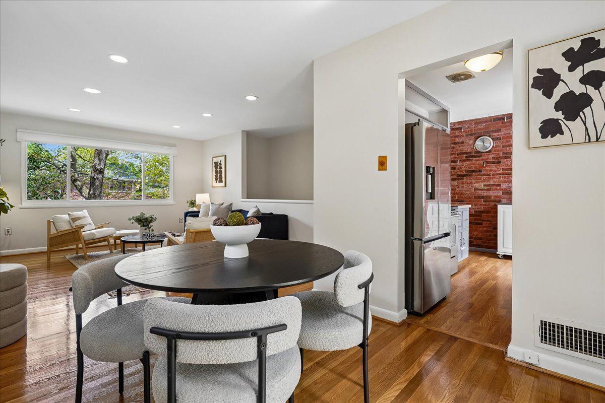 104 Belton Road Silver Spring, MD 20901 - Photo 23 of 56 a view of a dining room with furniture window and outside view