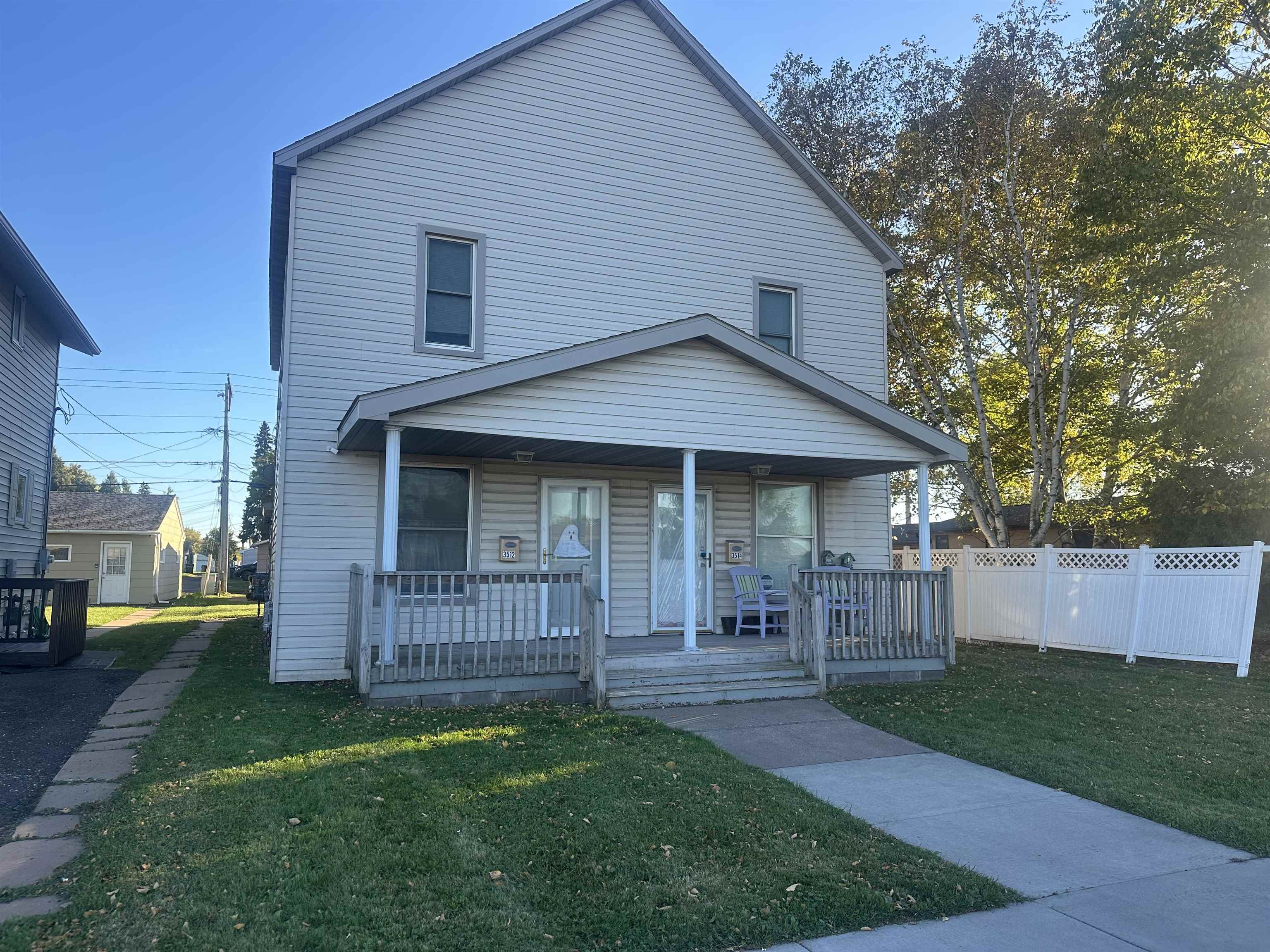 View of front of house with a porch