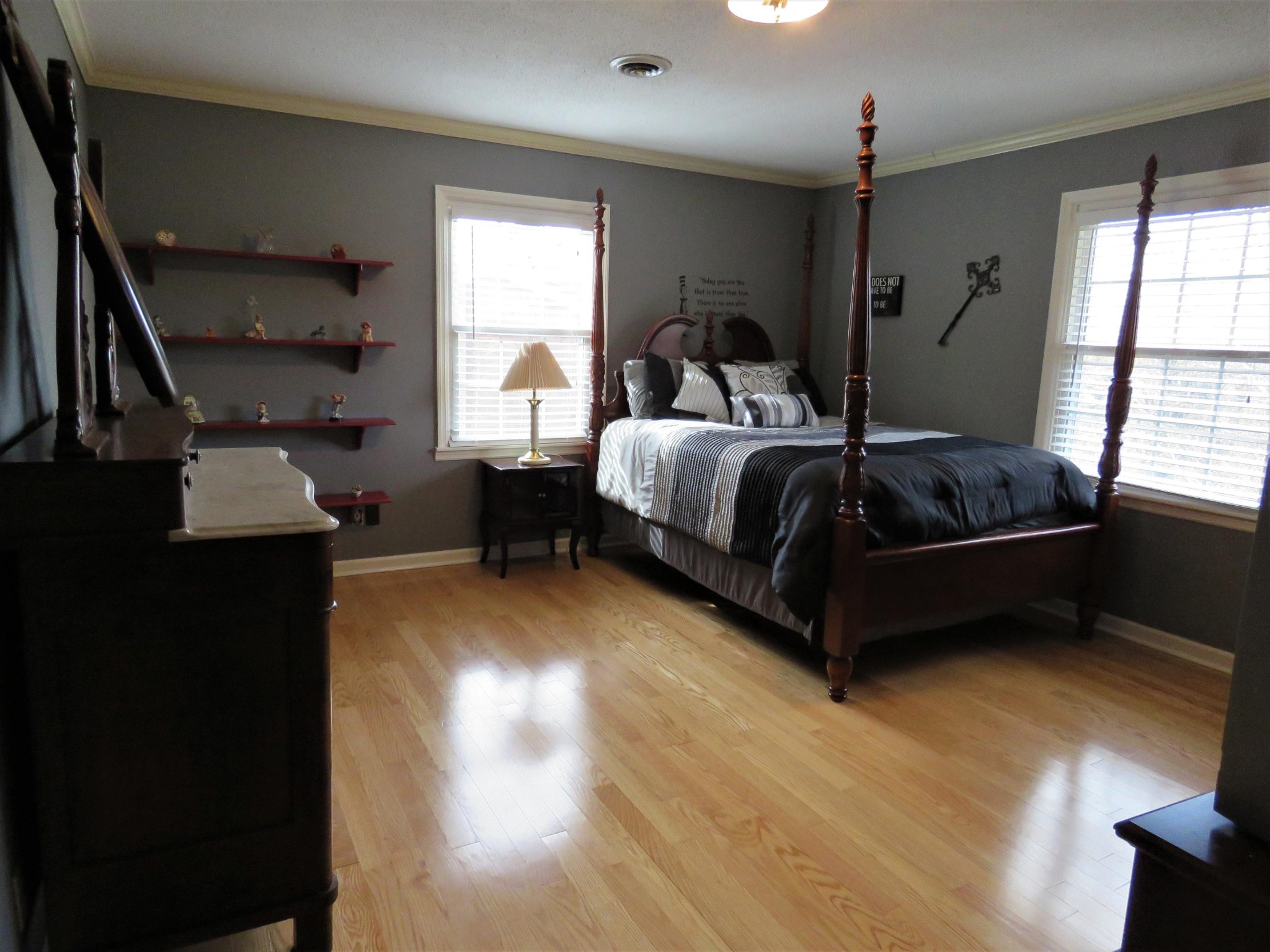 18 Clark Place Oak Ridge, TN 37830 - Photo 14 of 20 a bedroom with a bed window and dresser