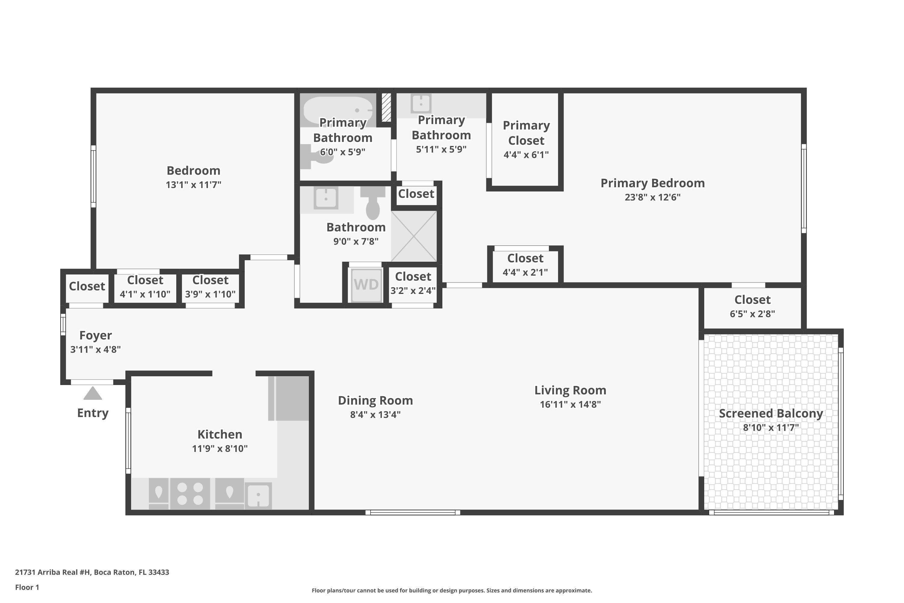 21731 Arriba Real, Unit 27H Boca Raton, FL 33433 - Photo 15 of 15 Floor Plan