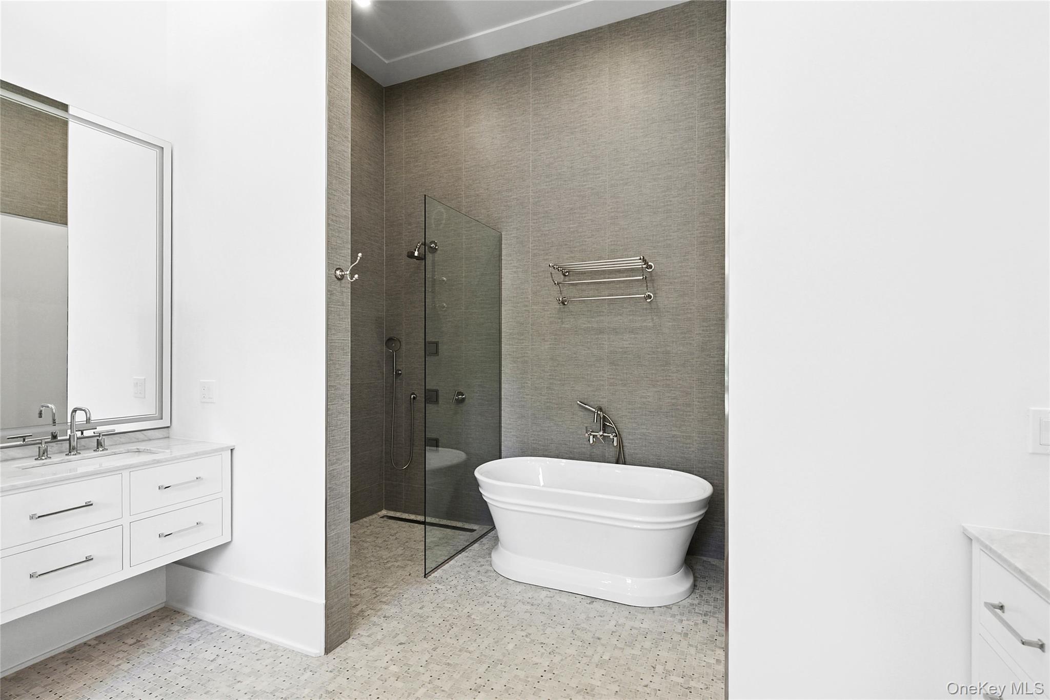 522 Wickapogue Road Southampton, NY 11968 - Photo 11 of 49 a bathroom with a toilet a sink and a mirror