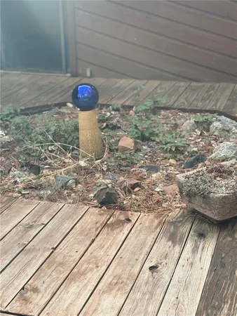 a view of a backyard of a house