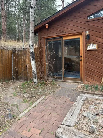 a backyard of a house