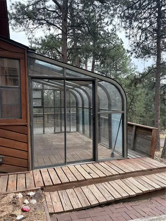 a view of a balcony