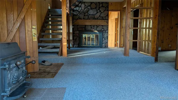 a view of an entryway with staircase