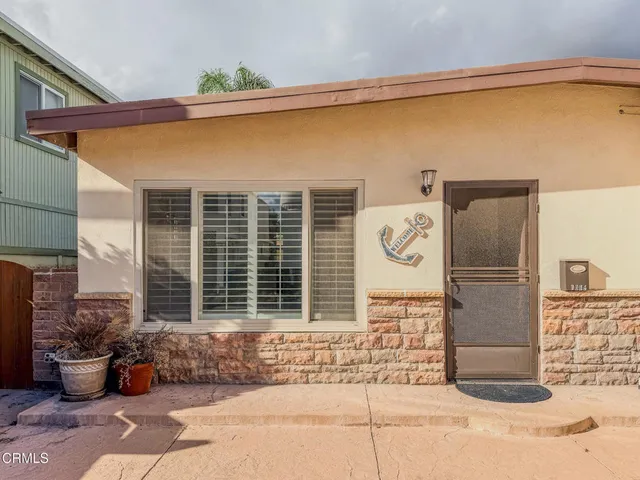 a view of a entryway door front of house