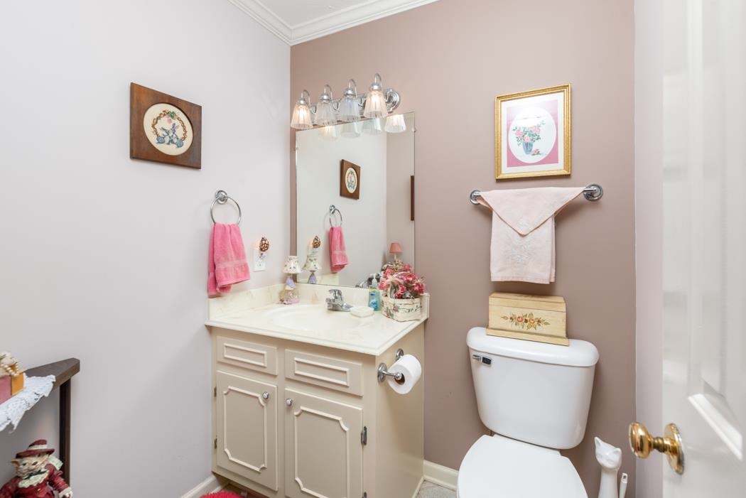 198 Baynes Road Waynesboro, VA 22980 - Photo 36 of 74 a bathroom with a toilet sink and mirror
