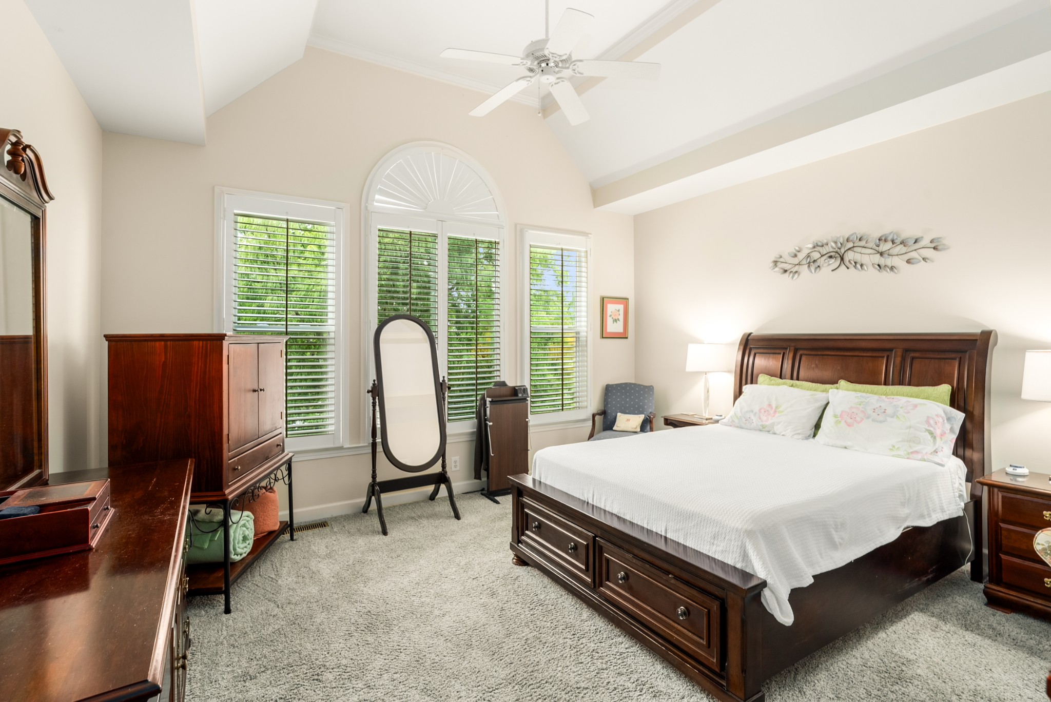 446 Savannah Way Franklin, TN 37067 - Photo 13 of 30 a bedroom with a bed chair and a flat tv screen