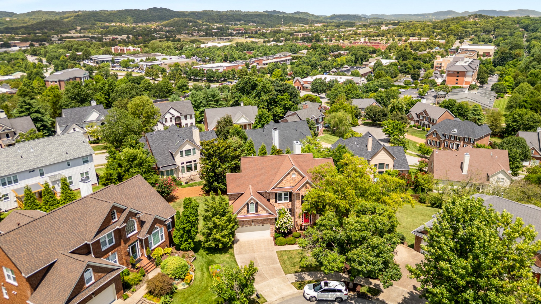 446 Savannah Way Franklin, TN 37067 - Photo 23 of 30 an aerial view of residential houses with outdoor space and trees