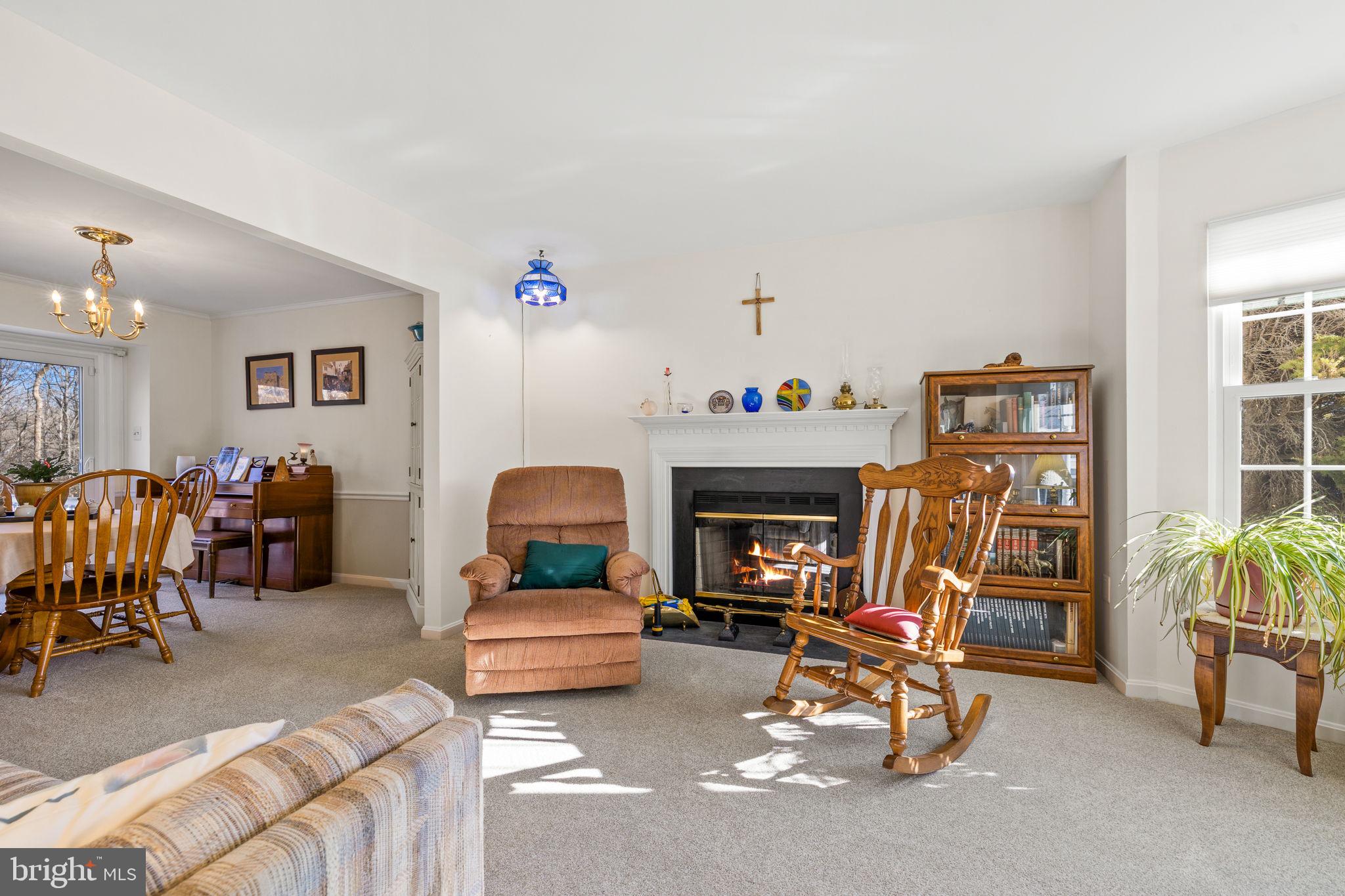13911 Ruler Court Woodbridge, VA 22193 - Photo 6 of 38 a living room with furniture and a fireplace