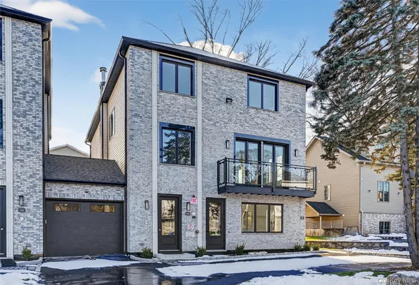 a front view of a house