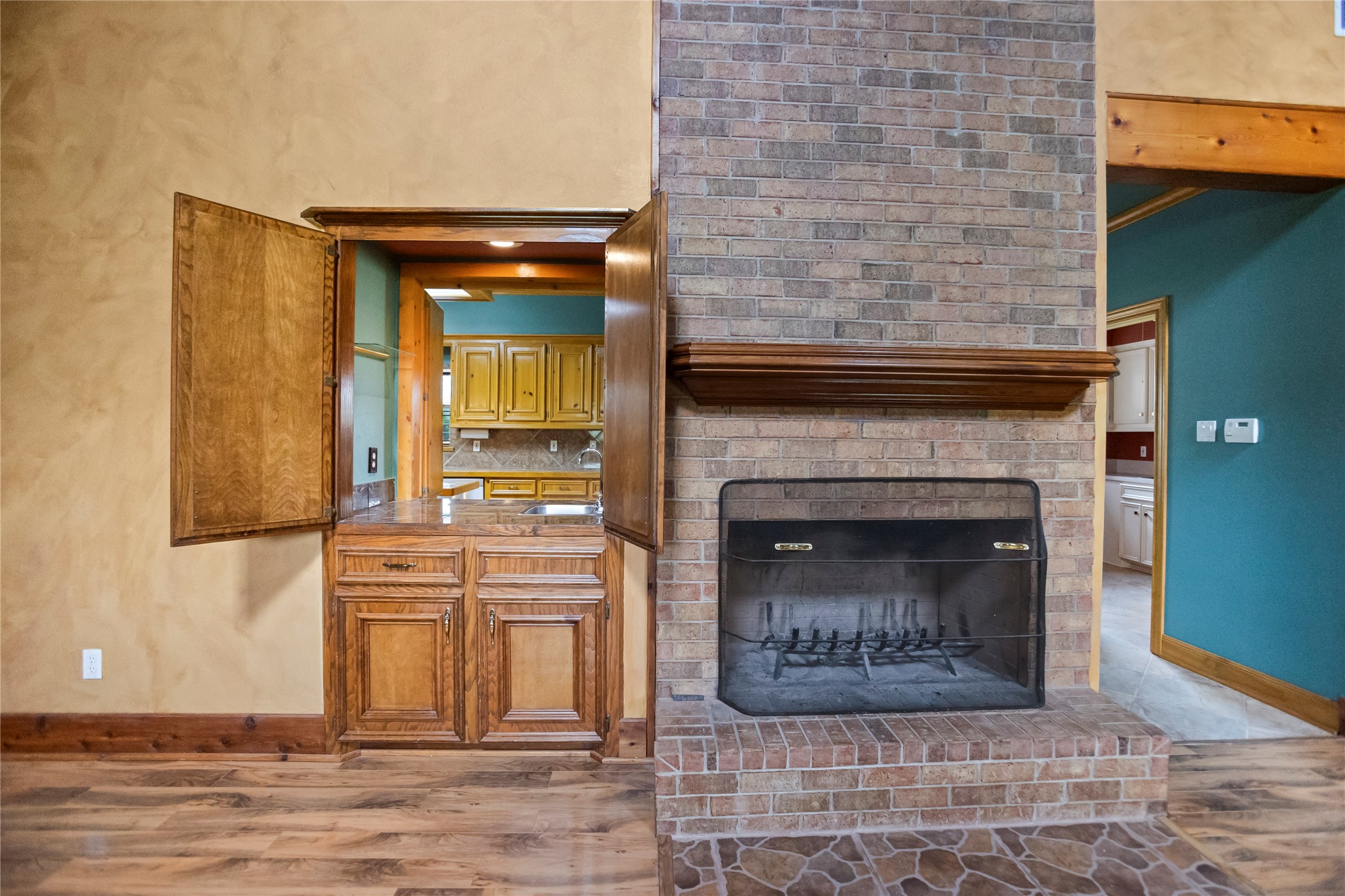22916 East Martin Drive Porter, TX 77365 - Photo 7 of 43 a living room with a fireplace