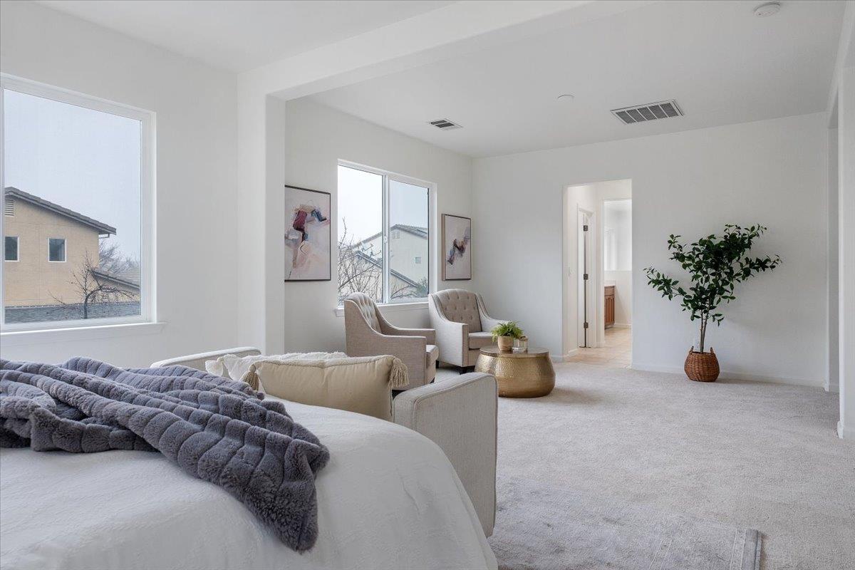 2413 Ventana View Way Modesto, CA 95355 - Photo 24 of 51 a bedroom with furniture and a potted plant