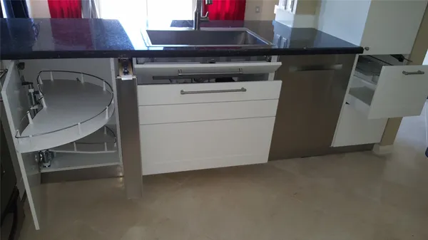 a close view of washer and dryer