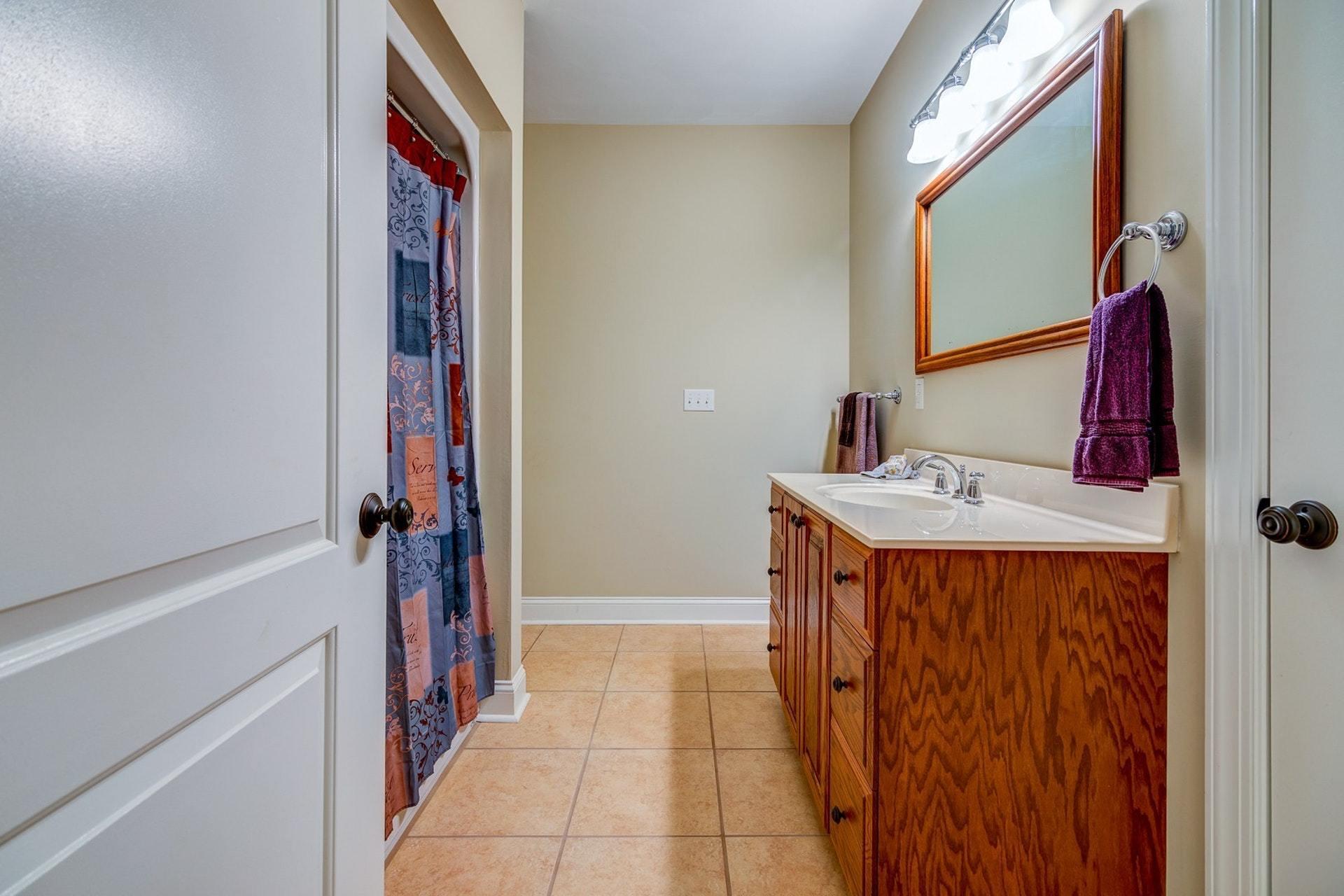 565 Charlie Road Hardy, VA 24101 - Photo 13 of 58 a bathroom with a sink and a mirror