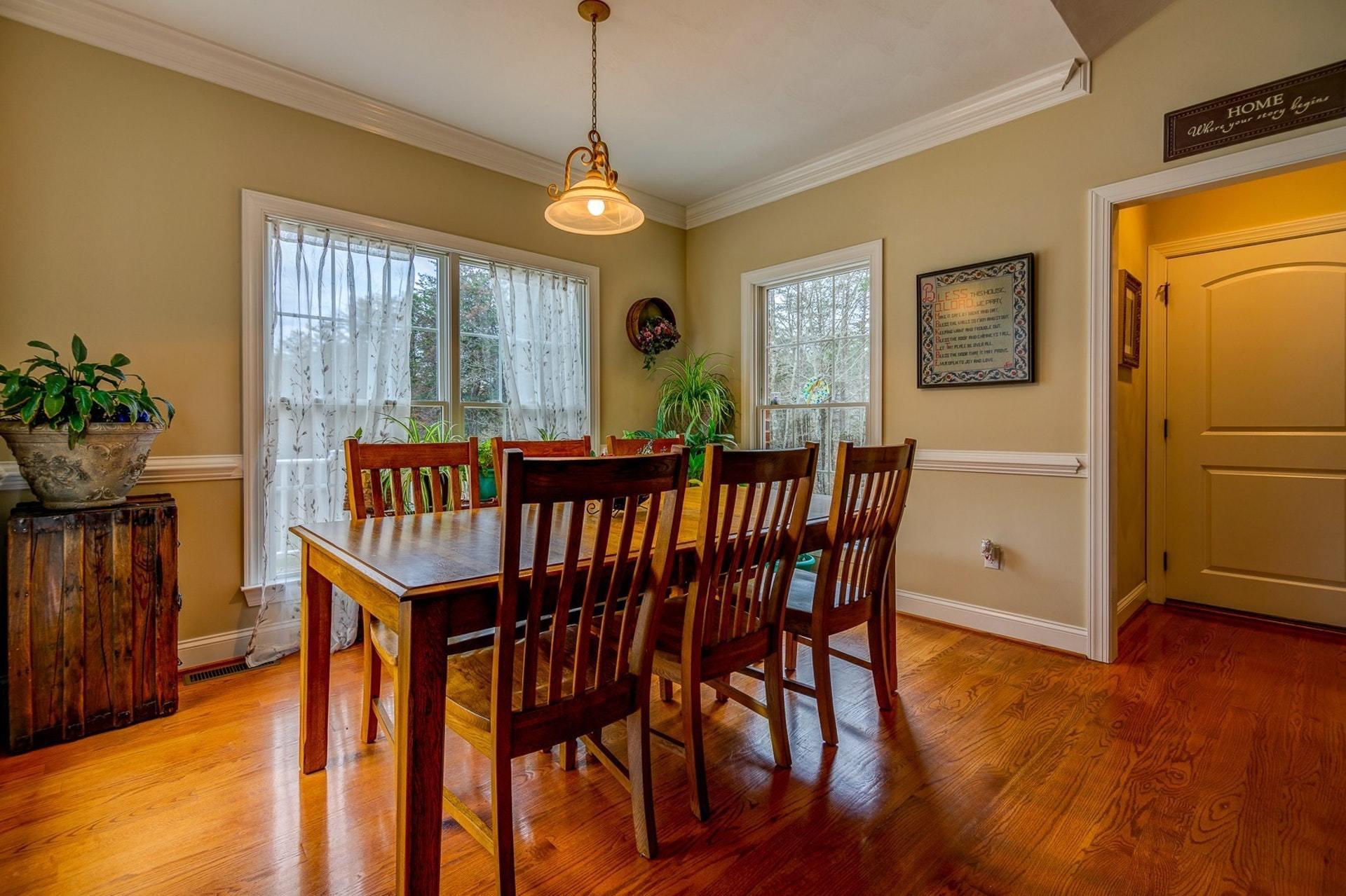 565 Charlie Road Hardy, VA 24101 - Photo 6 of 58 a dining room with furniture window and wooden floor