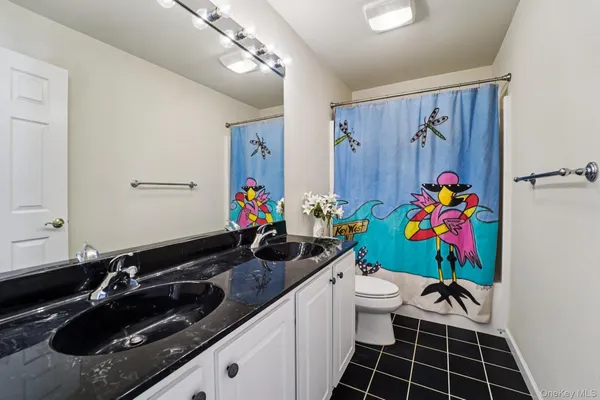 a view of balcony with wooden floor