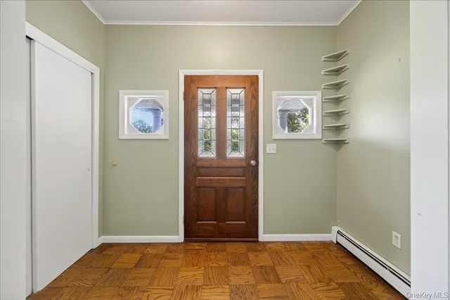a view of an entryway door