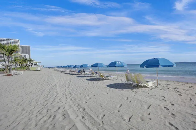 a view of beach and ocean