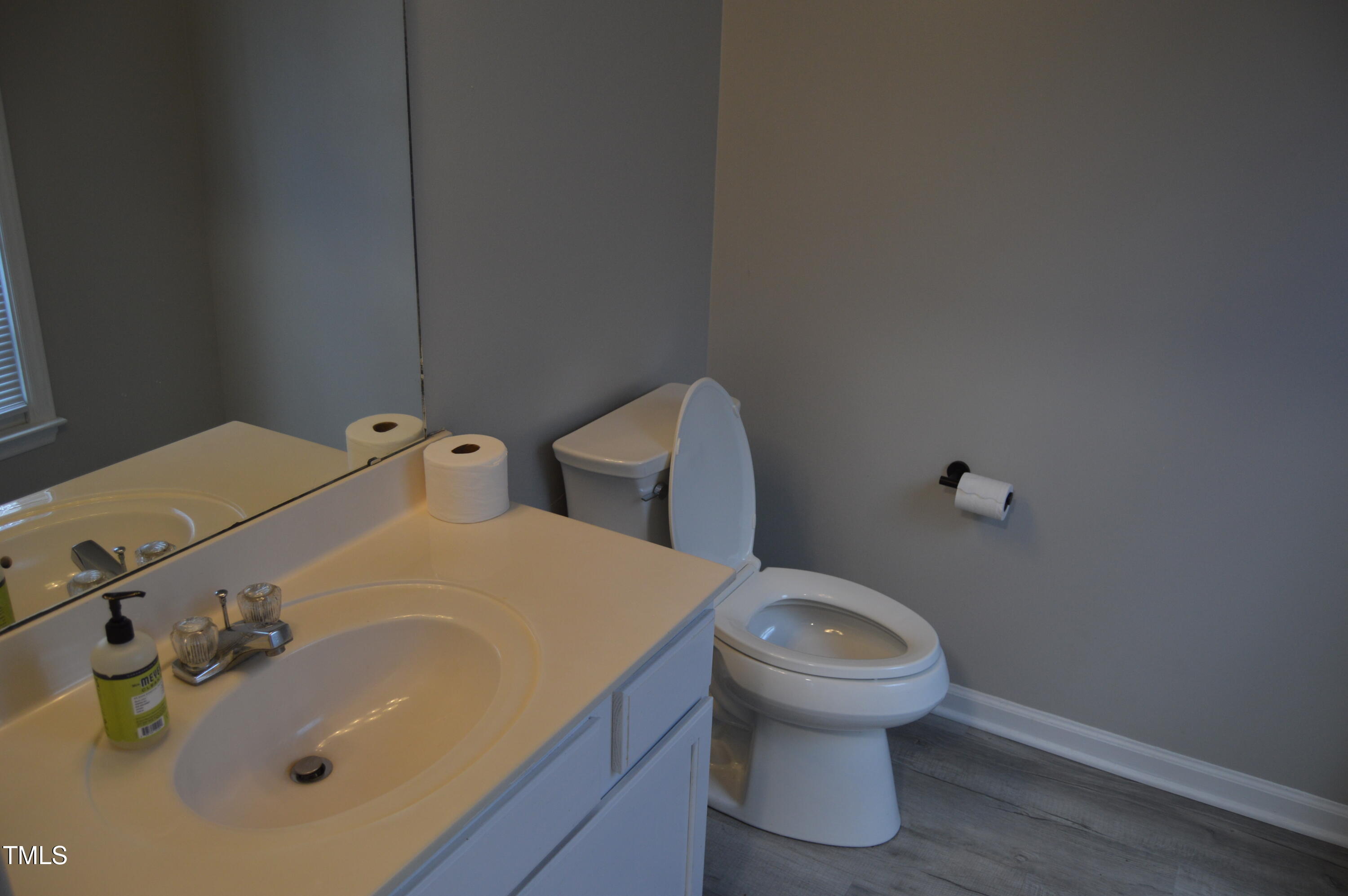 3401 Kensett Way Raleigh, NC 27616 - Photo 16 of 31 a bathroom with a sink and a toilet