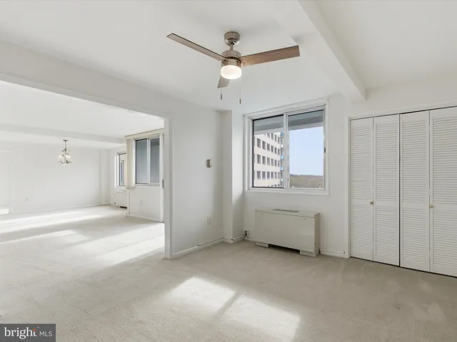 a view of an empty room