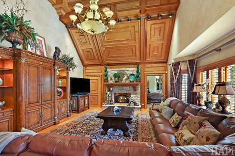 a room with cabinets and entryway