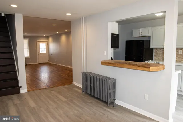 a view of lobby with stairs