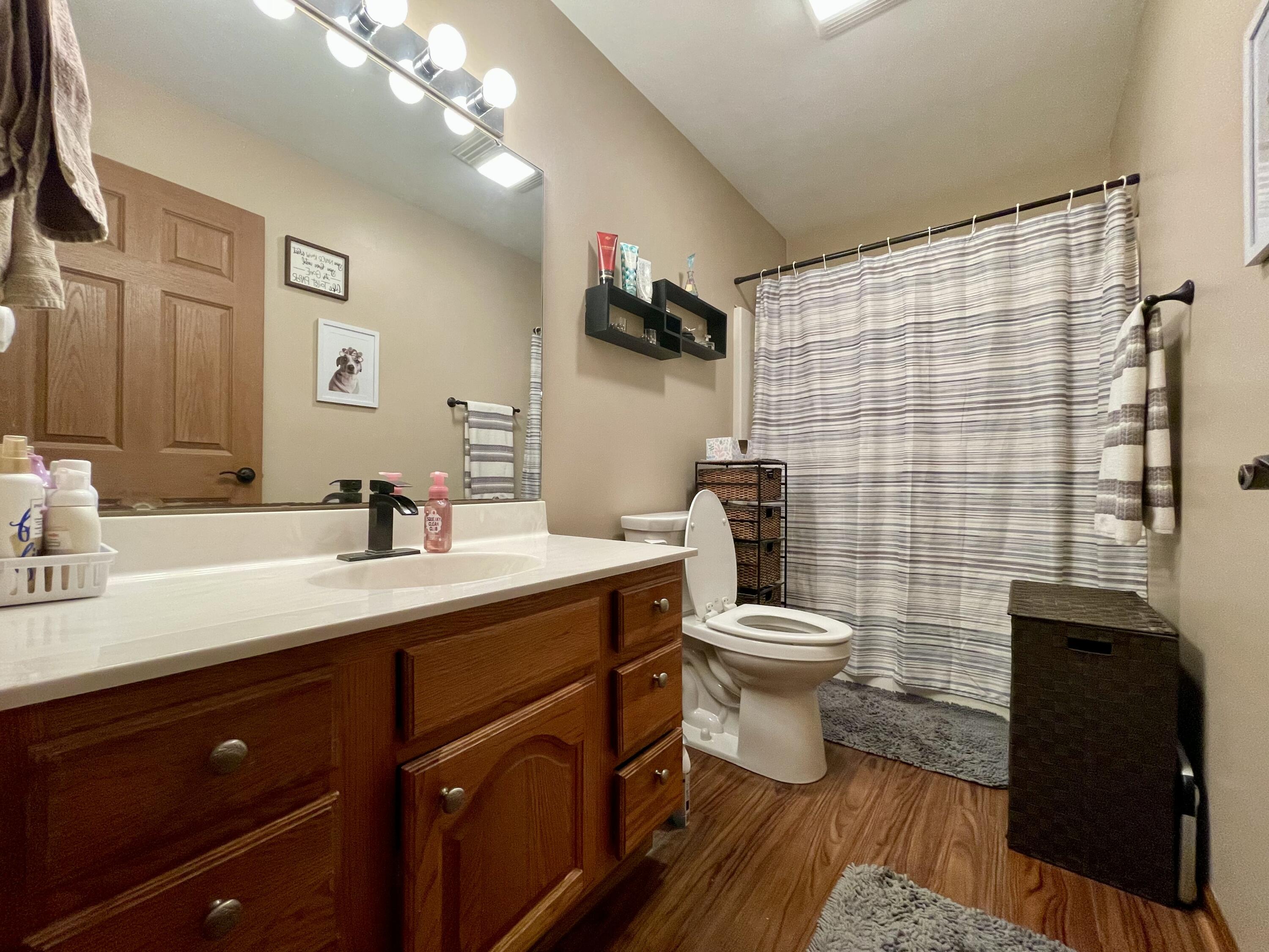 1001 Institute Street Valparaiso, IN 46383 - Photo 7 of 20 a bathroom with a toilet a sink and mirror