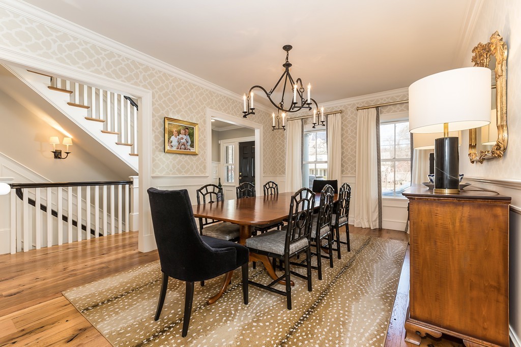 39 Middleby Road Lexington, MA 02421 - Photo 6 of 29 a view of a dining room with furniture window and wooden floor