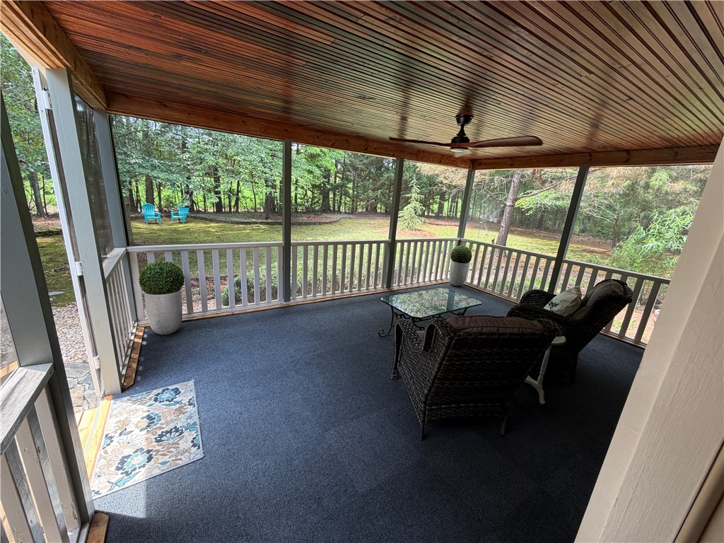 232 Hunters Trail Walhalla, SC 29691 - Photo 25 of 38 Enjoy tranquil moments and verdant views from this inviting screened porch.