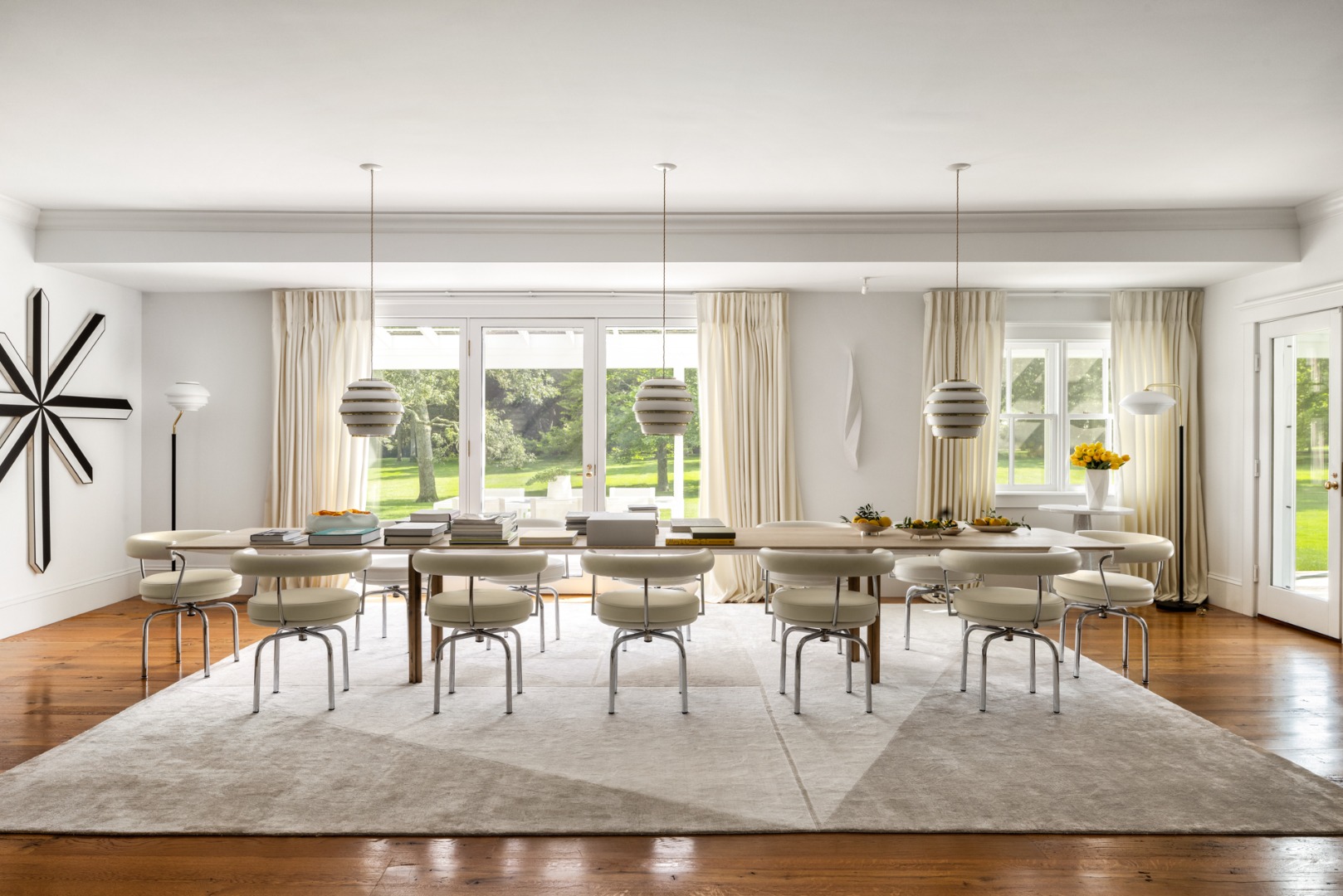 41 Cobbs Hill Road Chilmark, MA 02535 - Photo 12 of 46 a view of a dining room with furniture window and outside view