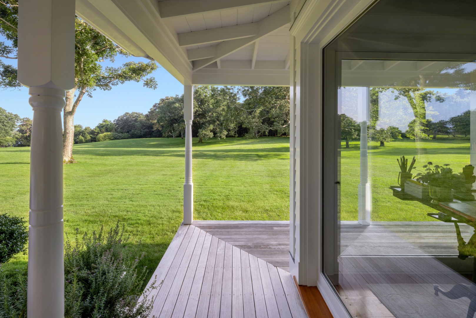 41 Cobbs Hill Road Chilmark, MA 02535 - Photo 19 of 46 a view of lake from a porch