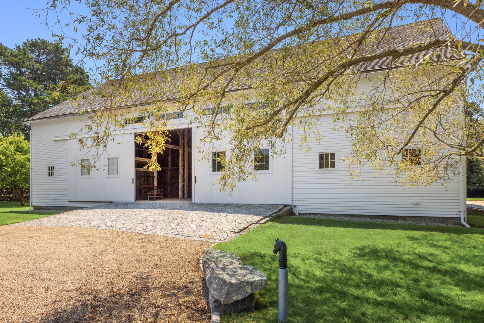 41 Cobbs Hill Road Chilmark, MA 02535 - Photo 31 of 46 a view of a back yard of the house